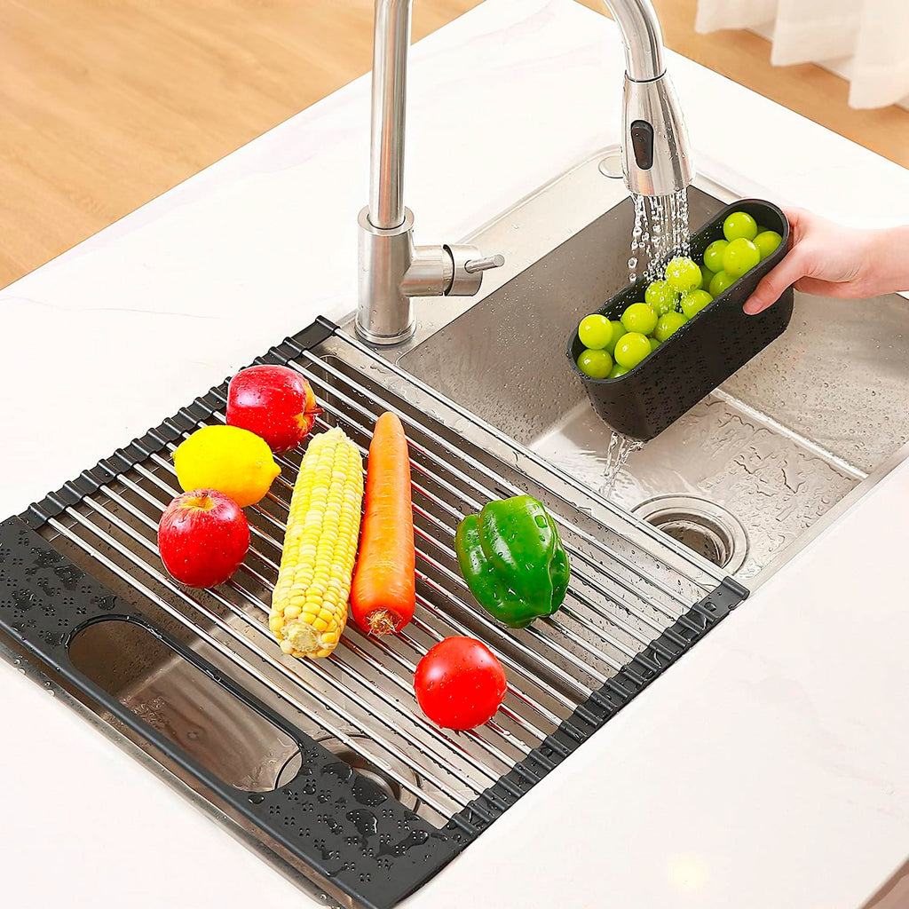 Escurridor Esterilla Roll Up Mil Ideas con Cubiertero detalle – Mil Ideas
