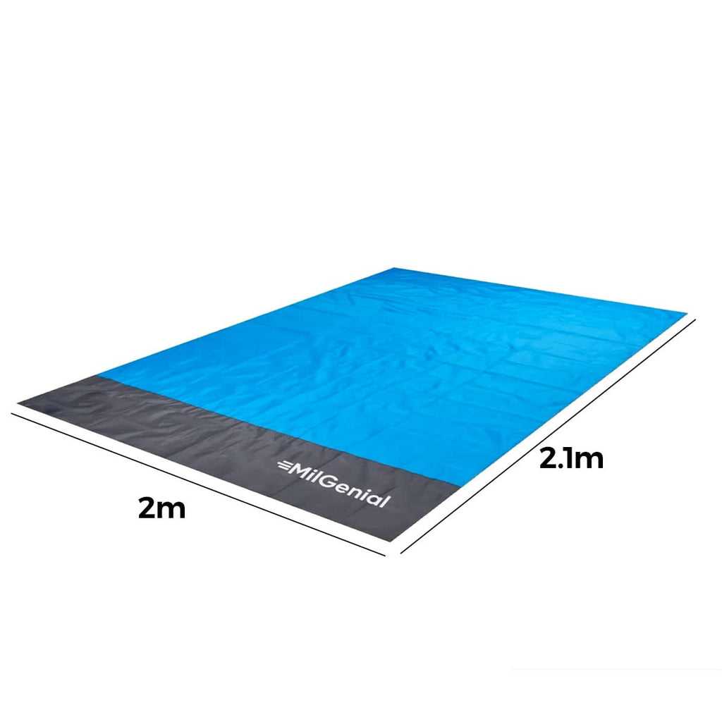 Alfombra de camping 2x2 mts con estacas vista adicional – Mil Ideas