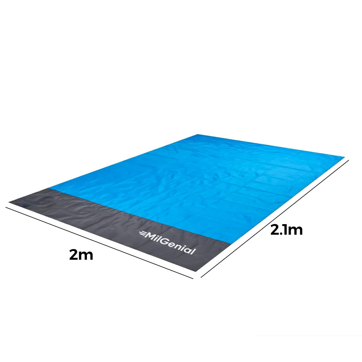 Alfombra de camping 2x2 mts con estacas vista adicional – Mil Ideas