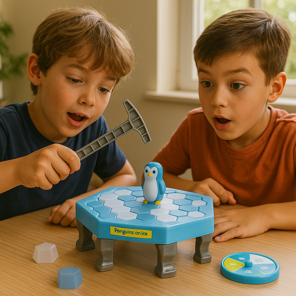 Juego pinguinos con equilibrio vista adicional – Mil Ideas