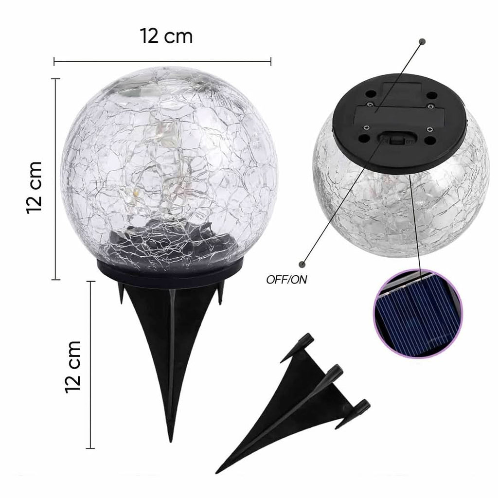 Esferas de luces solares decorativas con estaca vista adicional – Mil Ideas