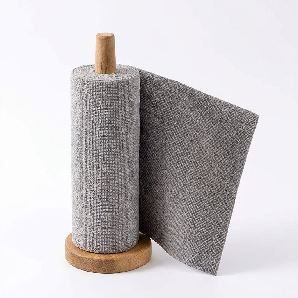 Rollo de Microfibra Descartable 20 Paños Gris