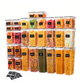 Set de 30 Frascos Recipientes Hermeticos Transparentes