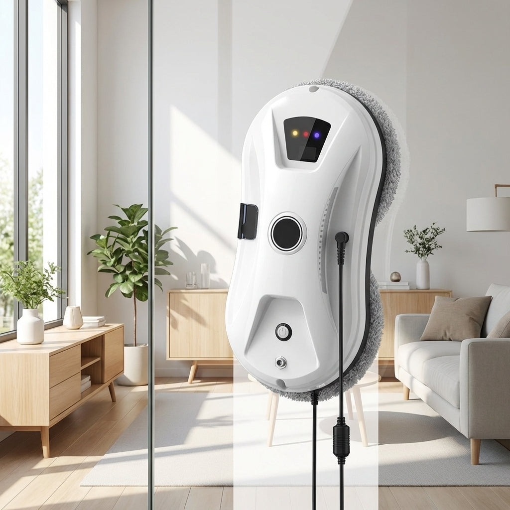 Robot limpiavidrios Marvo HWC-004 en uso – Mil Ideas