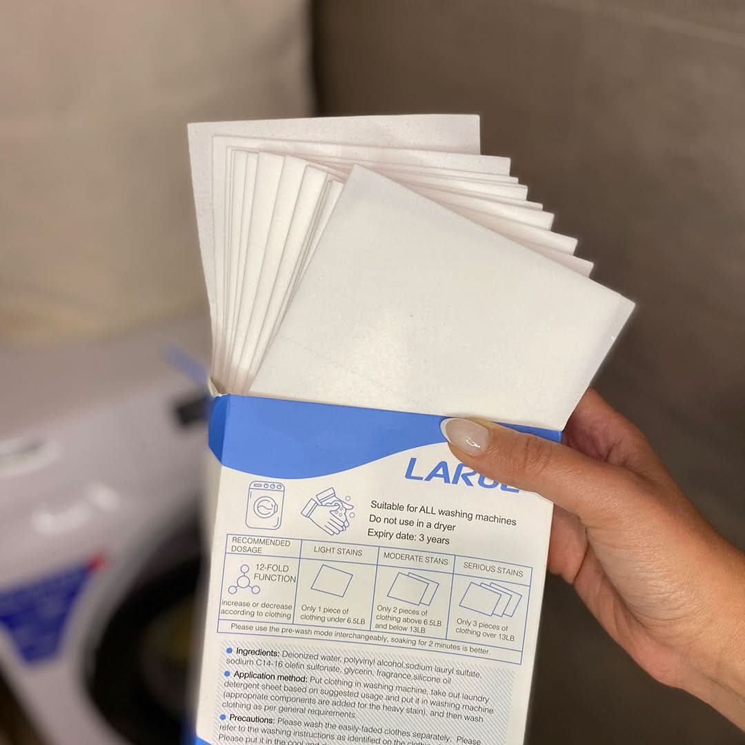 Hojas de detergente ecológico para ropa vista adicional – Mil Ideas