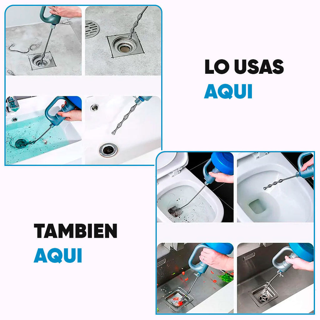 Cinta para destapar drenajes vista adicional – Mil Ideas