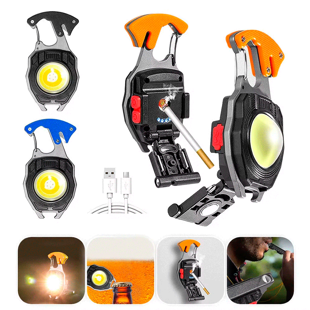 Linterna COB portátil LED multifunción 180 grados vista adicional – Mil Ideas