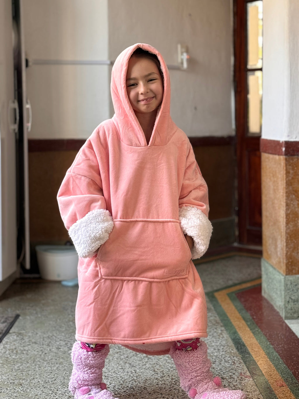 Hoodie Niños Polar con Capucha Marca Wilma
