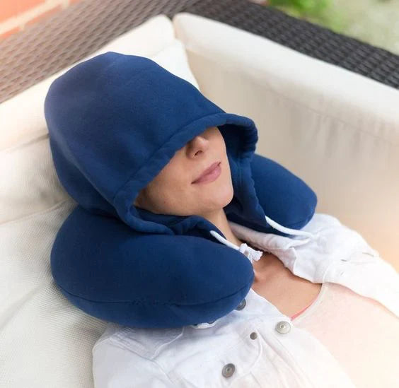 Almohada de viaje con capucha vista adicional – Mil Ideas