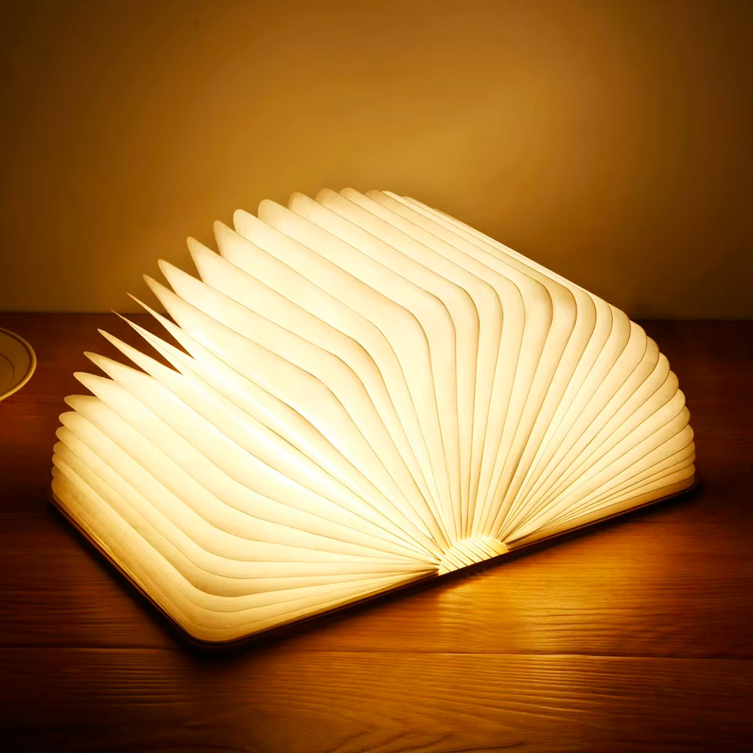 Lámpara Libro 3D LED Luz Nocturna Recargable – Mil Ideas