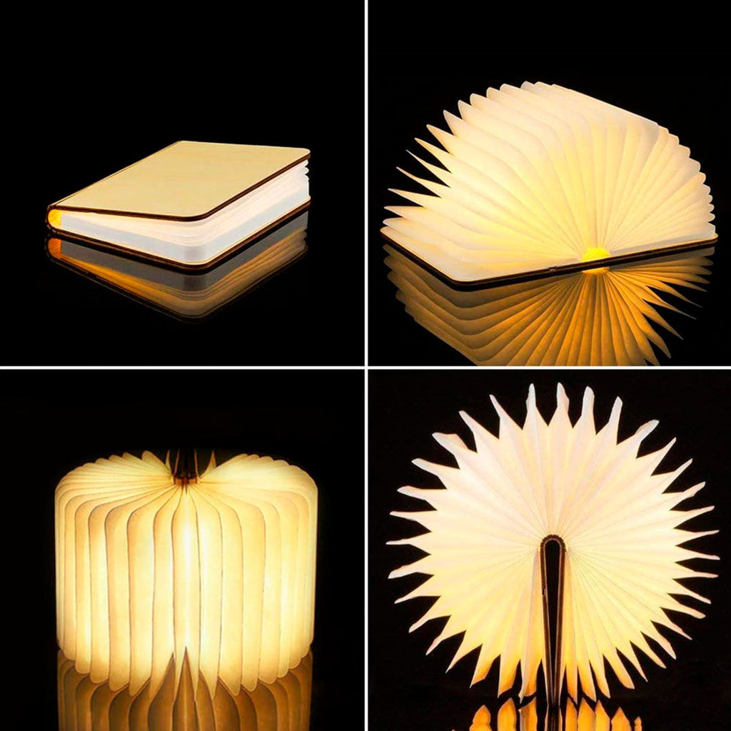 Lámpara Libro 3D LED Luz Nocturna Recargable detalle – Mil Ideas
