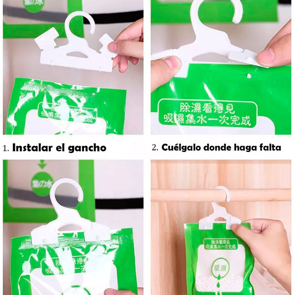 Bolsa deshumidificadora Mil Ideas detalle de absorción – Mil Ideas
