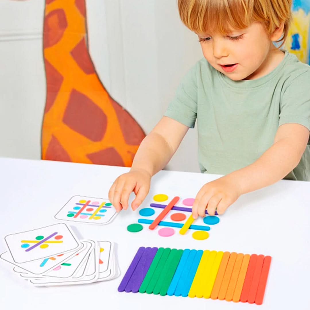 Juego de combinación y lógica con cartas – Mil Ideas