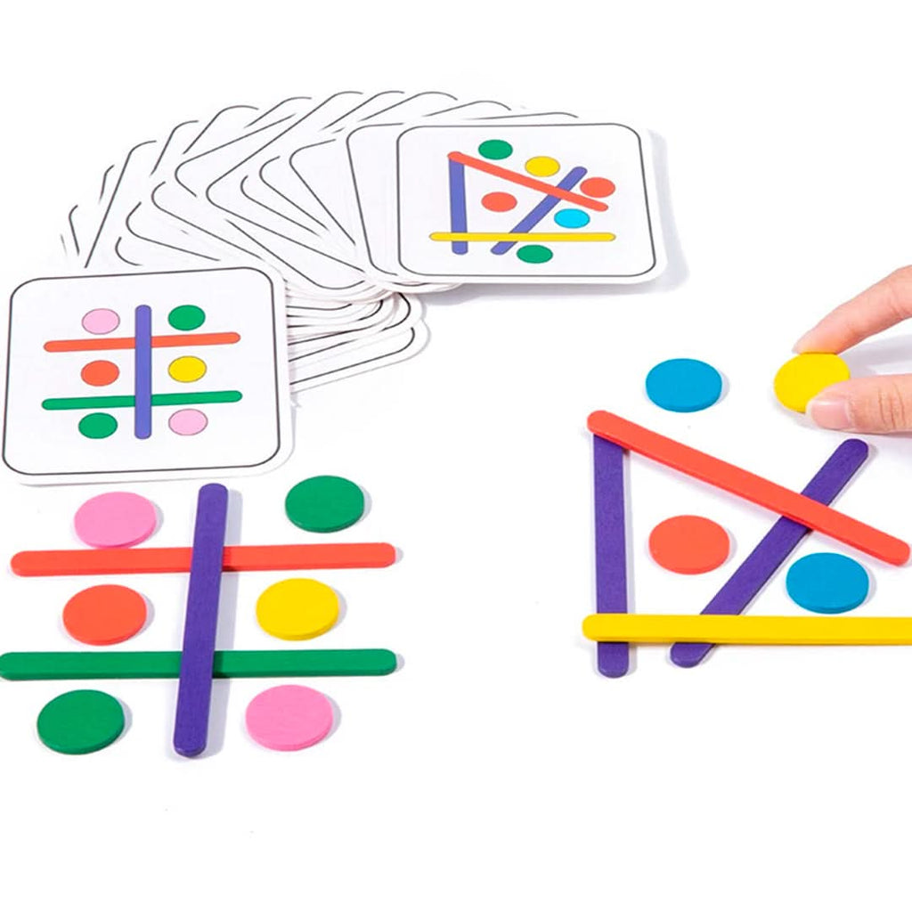 Juego de combinación y lógica con cartas vista adicional – Mil Ideas