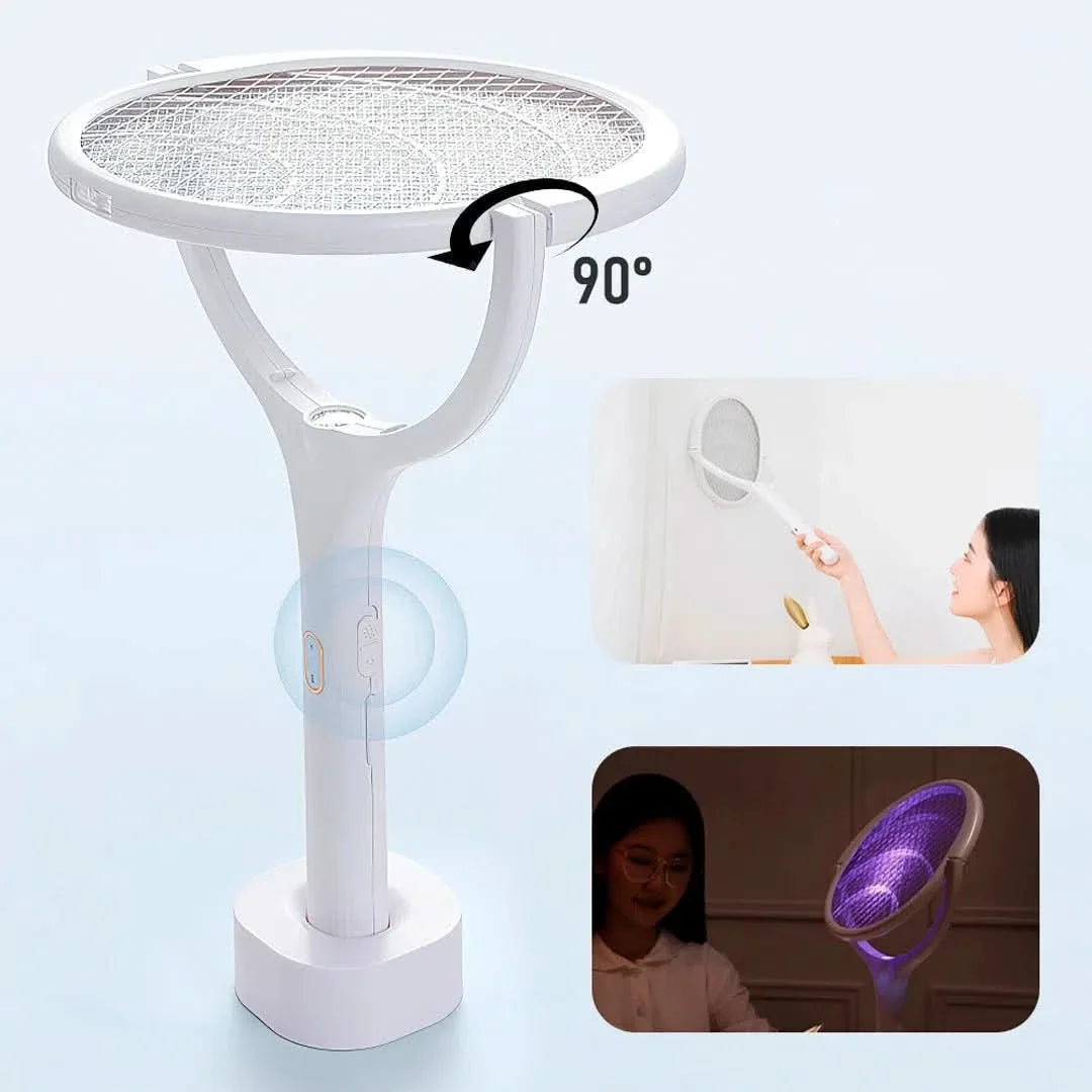 Raqueta matamosquitos eléctrica con luz UV vista adicional – Mil Ideas