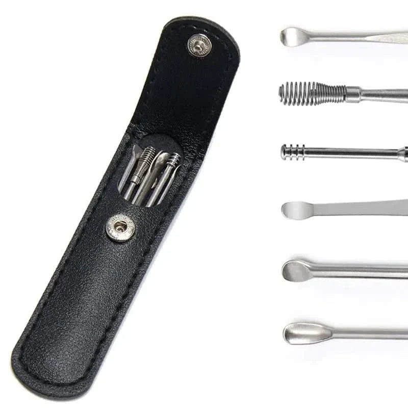 Set 6 piezas limpieza de cera para oídos en uso – Mil Ideas