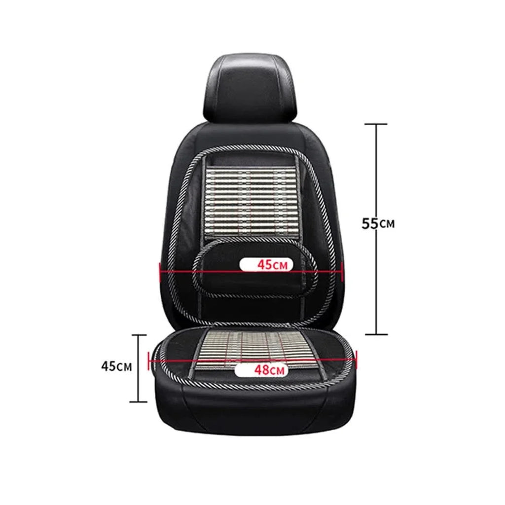 Respaldo ergonómico de bambú para coche vista adicional – Mil Ideas