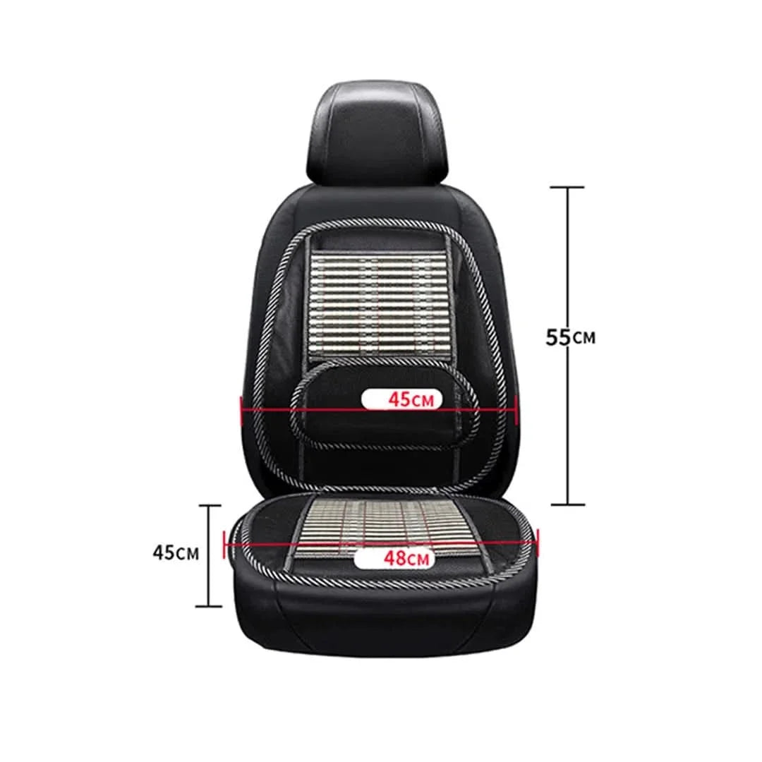 Respaldo ergonómico de bambú para coche vista adicional – Mil Ideas