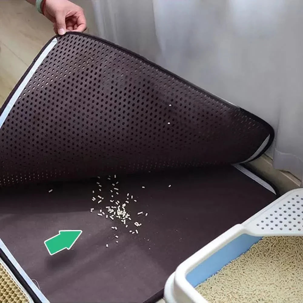 Esterilla recolectora de arena para sanitario de gatos – Mil Ideas