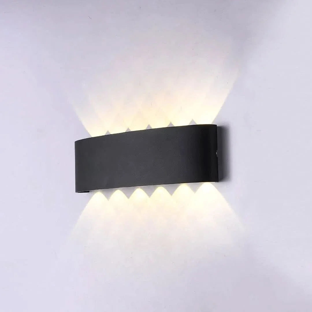 Luz de pared nórdica de 5 luces IP20 en uso – Mil Ideas