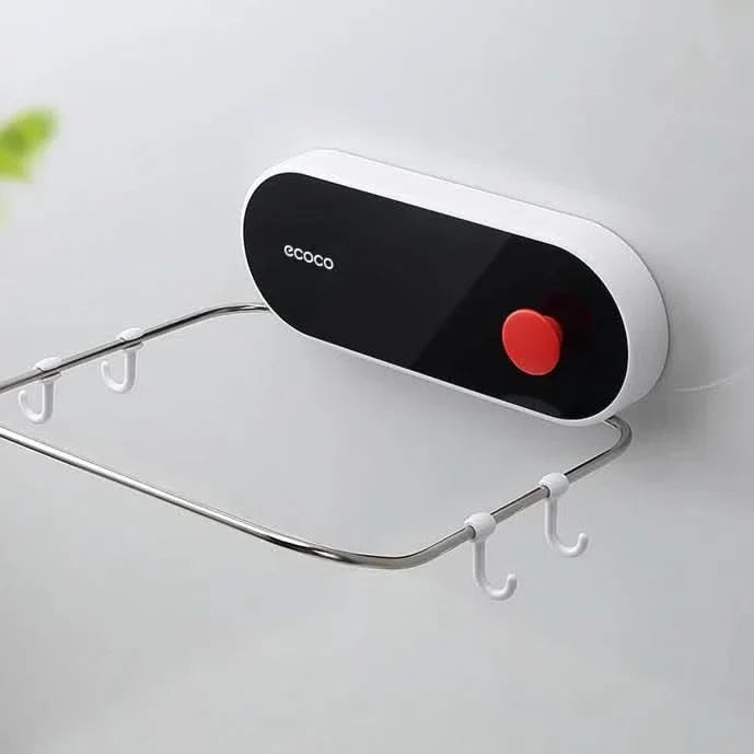 Estante plegable ECOCO multifuncional con ganchos vista adicional – Mil Ideas