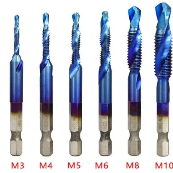 Set de 6 brocas de titanio con estriado vista adicional – Mil Ideas