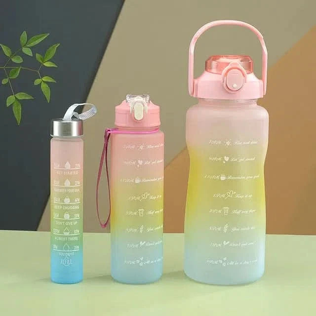 Botella deportiva graduada motivacional en 3 tamaños – Mil Ideas