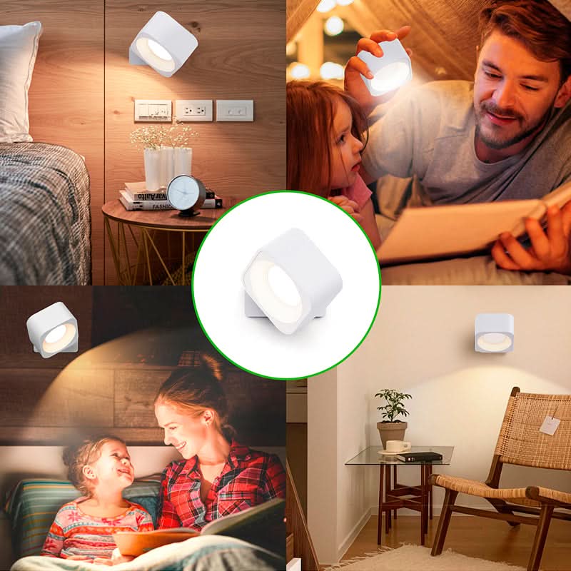 Lámpara LED magnética de pared en uso – Mil Ideas