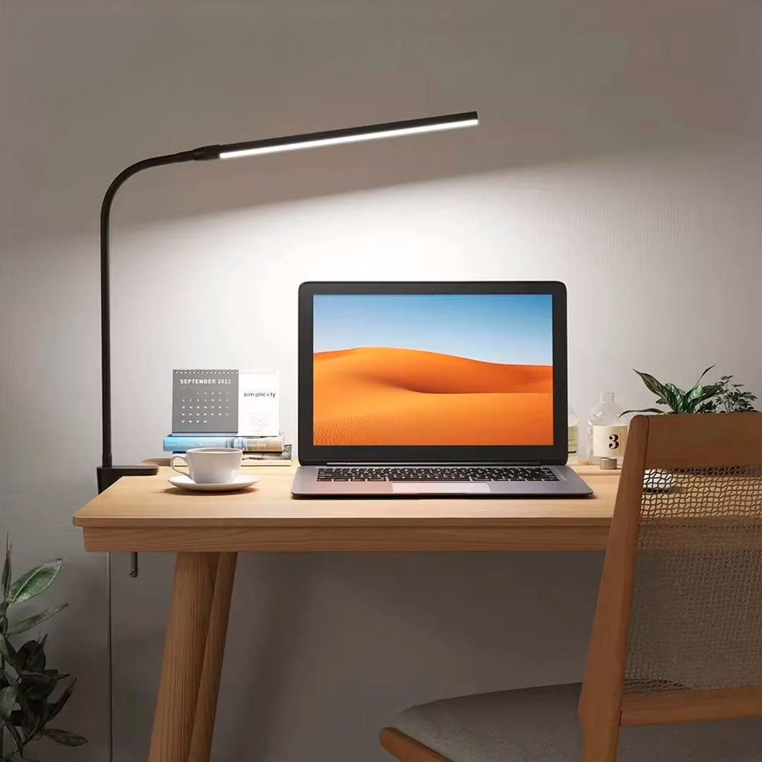Lámpara LED doble escritorio vista adicional luz cálida – Mil Ideas