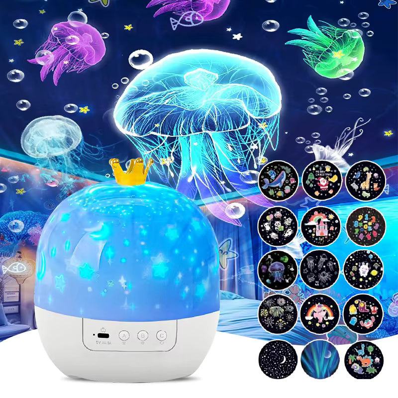 Lampara Proyector para Niños con 15 Diseños