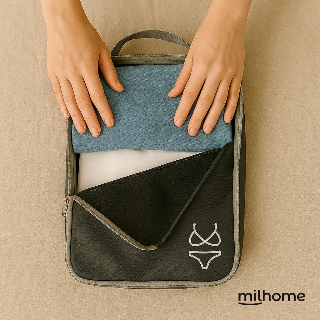 Set de 5 Bolsas Organizadoras para Viaje Mil Ideas