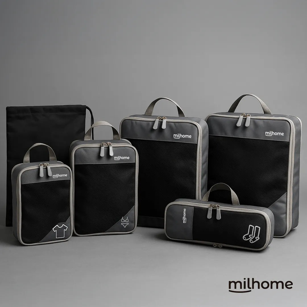 Set de 5 Bolsas Organizadoras para Viaje Mil Ideas