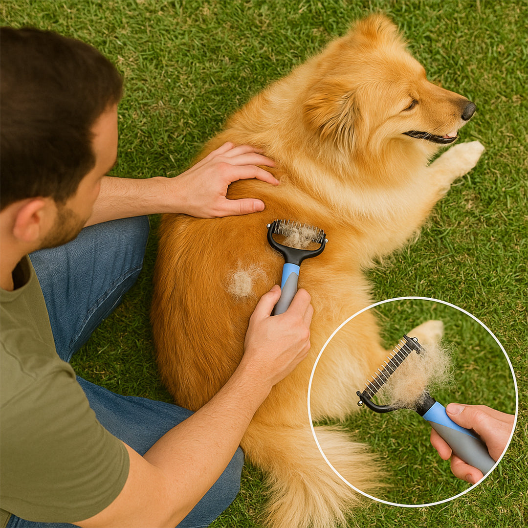 Cepillo Corta Nudos y Deslanador MimoPaws detalle – Mil Ideas