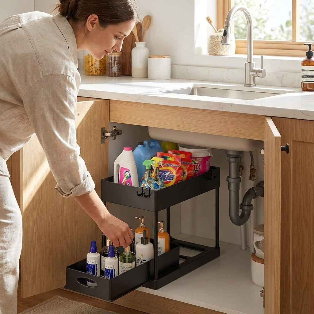 Organizador Multiuso Bajo Mesada Cocina Baño
