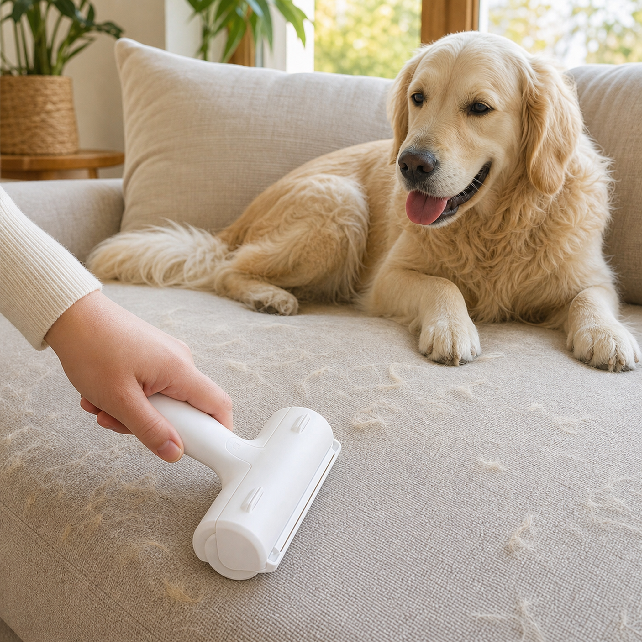 Roller Anti-Pelo de Mascota - lifestyle