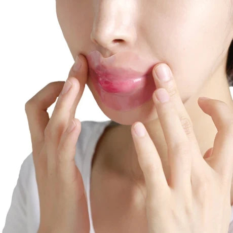 Lip Mask Hortensia en uso – Mil Ideas