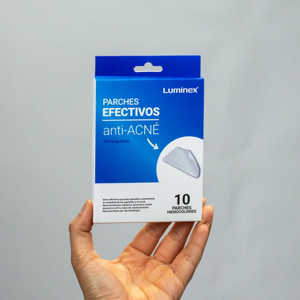 Pack de 10 Parches Anti-Acné Rectangulares Luminex vista adicional – Mil Ideas