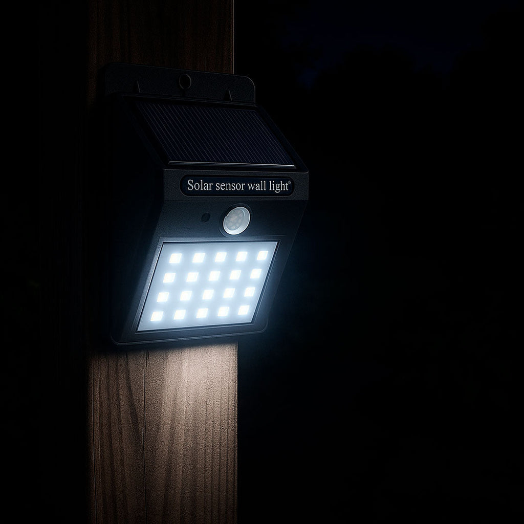 Foco solar Fixed con sensor de movimiento detalle – Mil Ideas