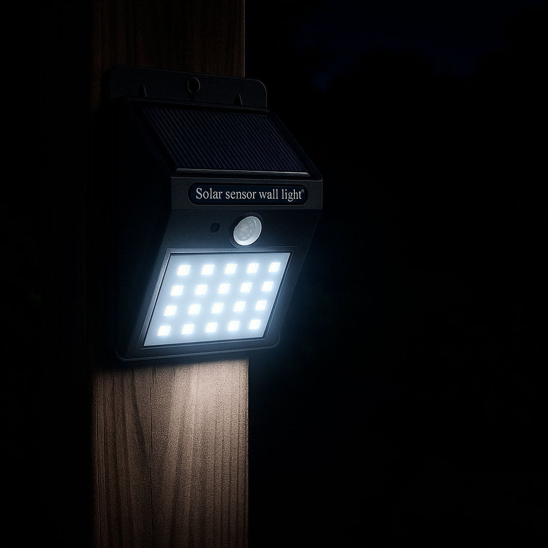 Foco solar Fixed con sensor de movimiento detalle – Mil Ideas
