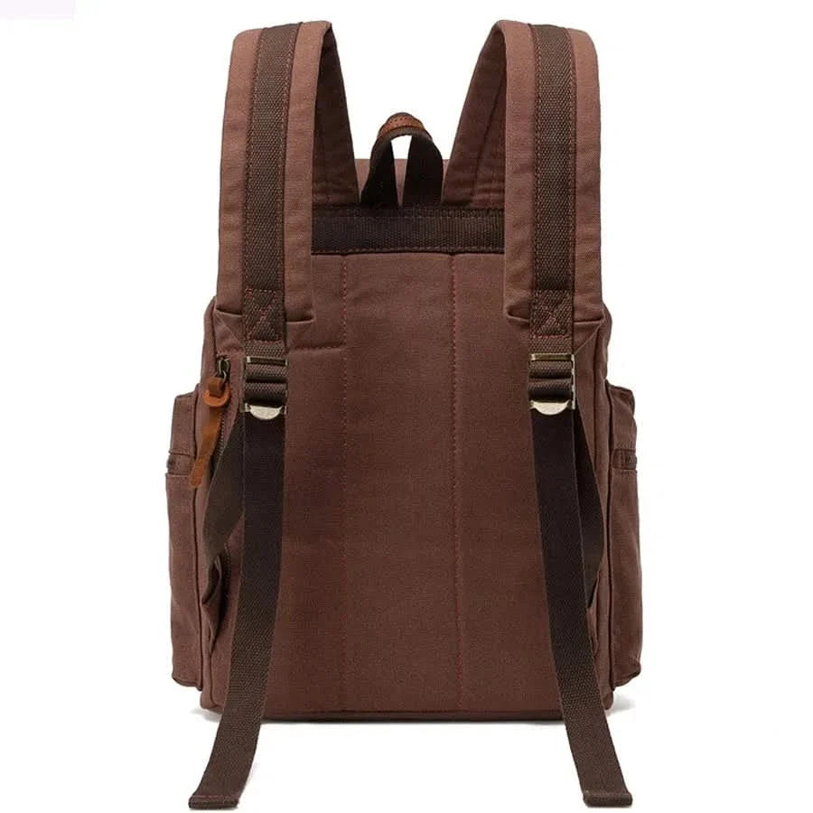 Mochila Kaukko vintage casual de lona vista adicional – Mil Ideas