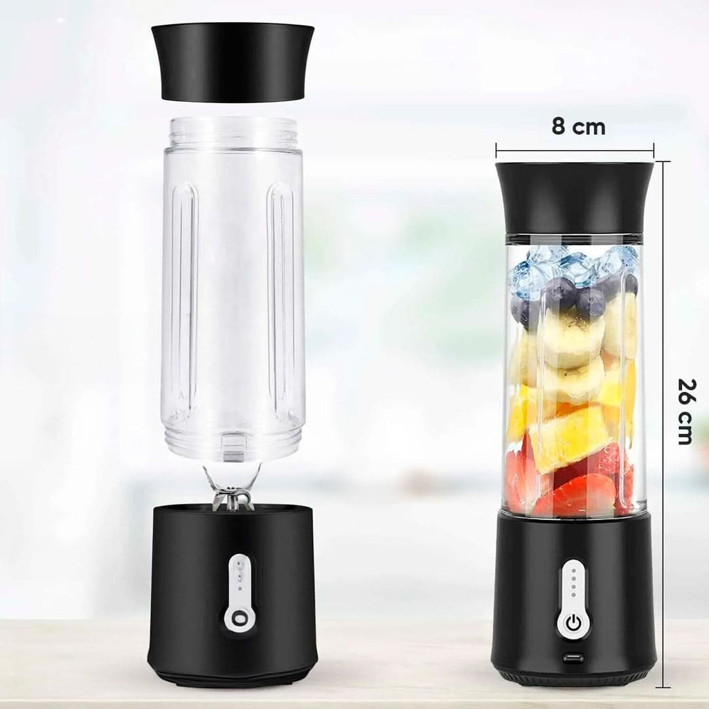 Licuadora portátil con batería y 6 cuchillas vista adicional – Mil Ideas