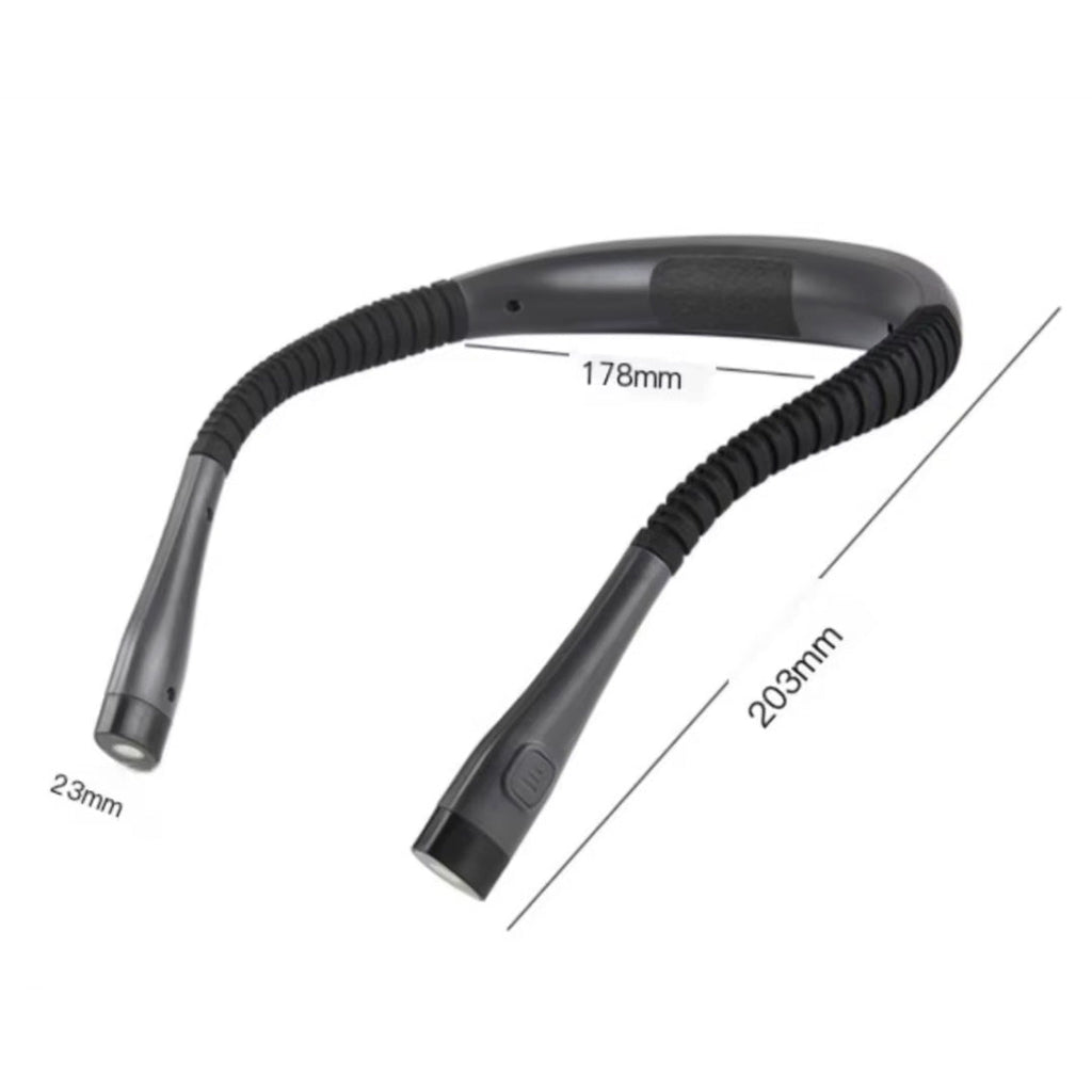Lámpara de lectura de cuello LED recargable Flexible