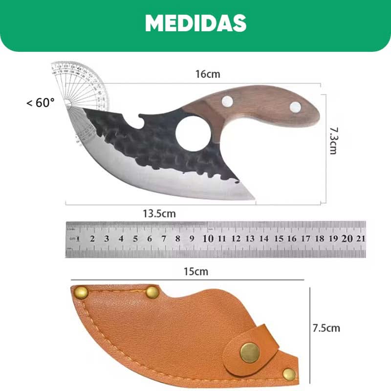 Cuchillo Shitara Omura diseño japonés vista adicional – Mil Ideas