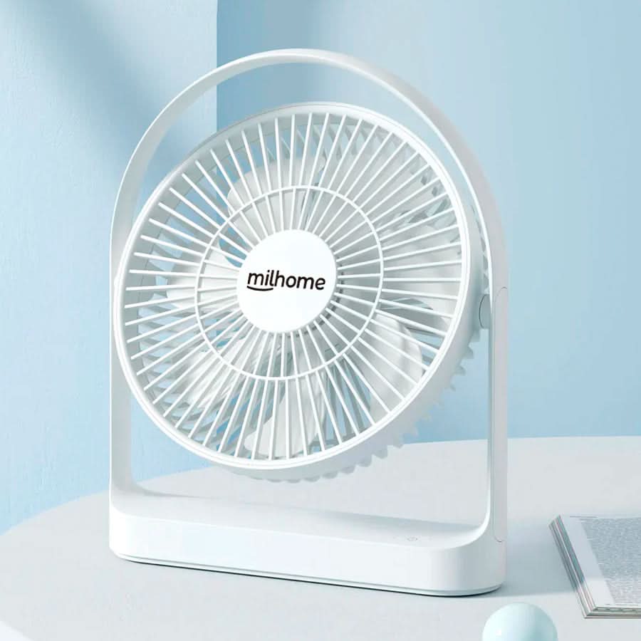 Ventilador mini desk detalle de controles – Mil Ideas