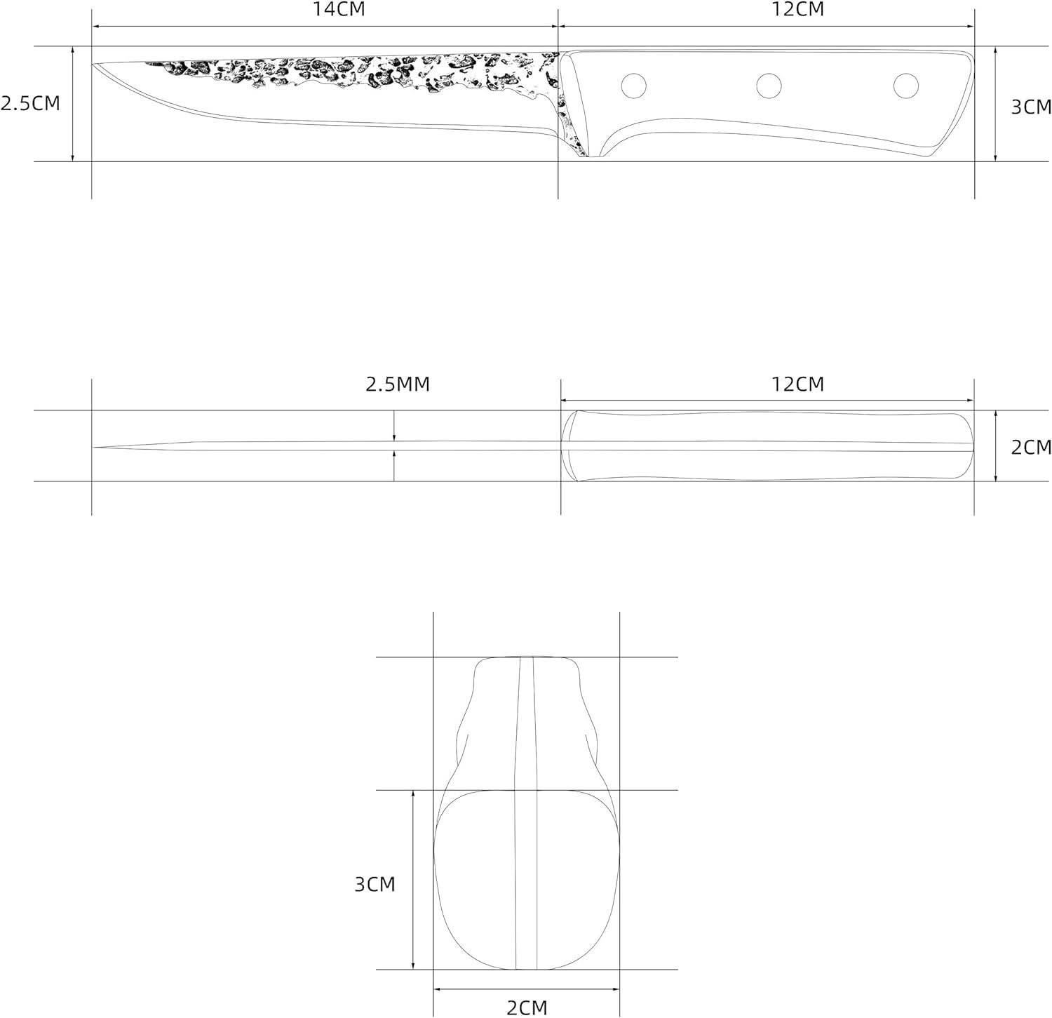 Cuchillo Omura Modelo Minori con Funda vista adicional – Mil Ideas