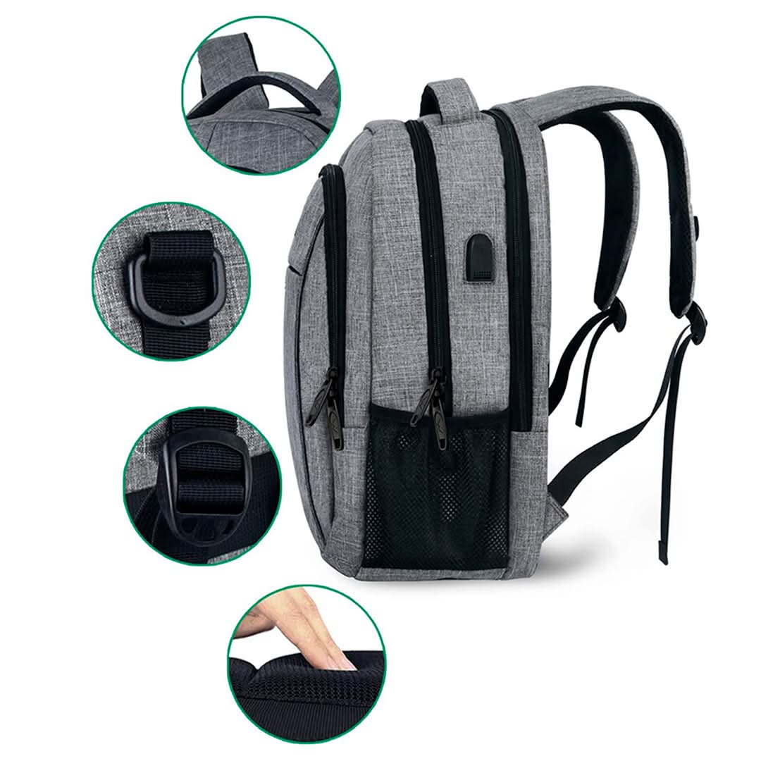 Mochila Oxford 17,3 pulgadas vista adicional – Mil Ideas