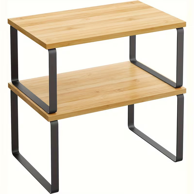 Set de 2 Estantes Organizadores Expandibles en Madera