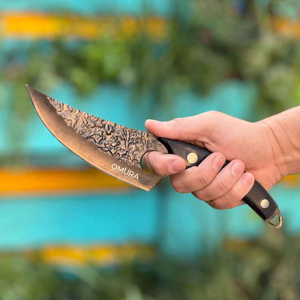 Cuchillo Omura Modelo Ryuko con Funda detalle – Mil Ideas