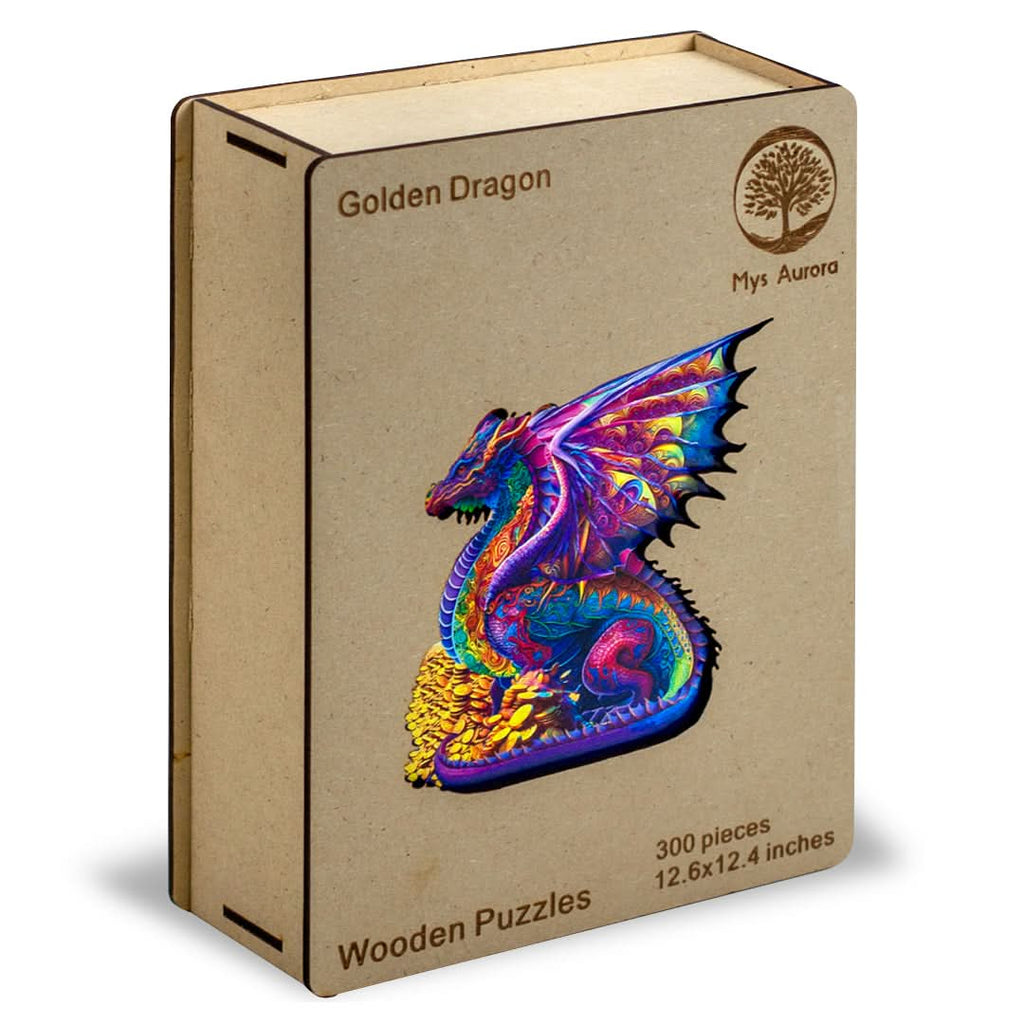 Puzzle de madera 300 piezas diseño dragón – Mil Ideas