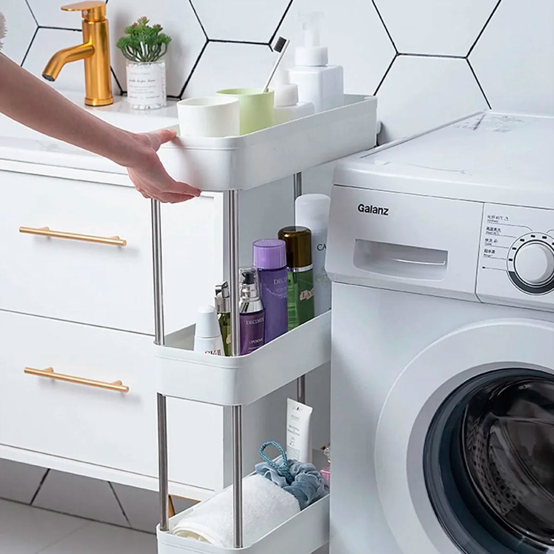 Organizador de 4 Estantes con Ruedas Shelf Rack detalle – Mil Ideas